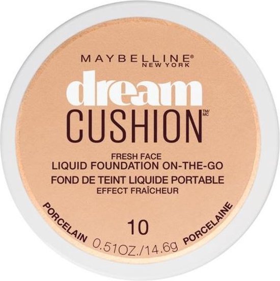 FONDOTINTA MAYBELLINE DREAM CUSHION LIQUID FOUNDATION 10 IVORY