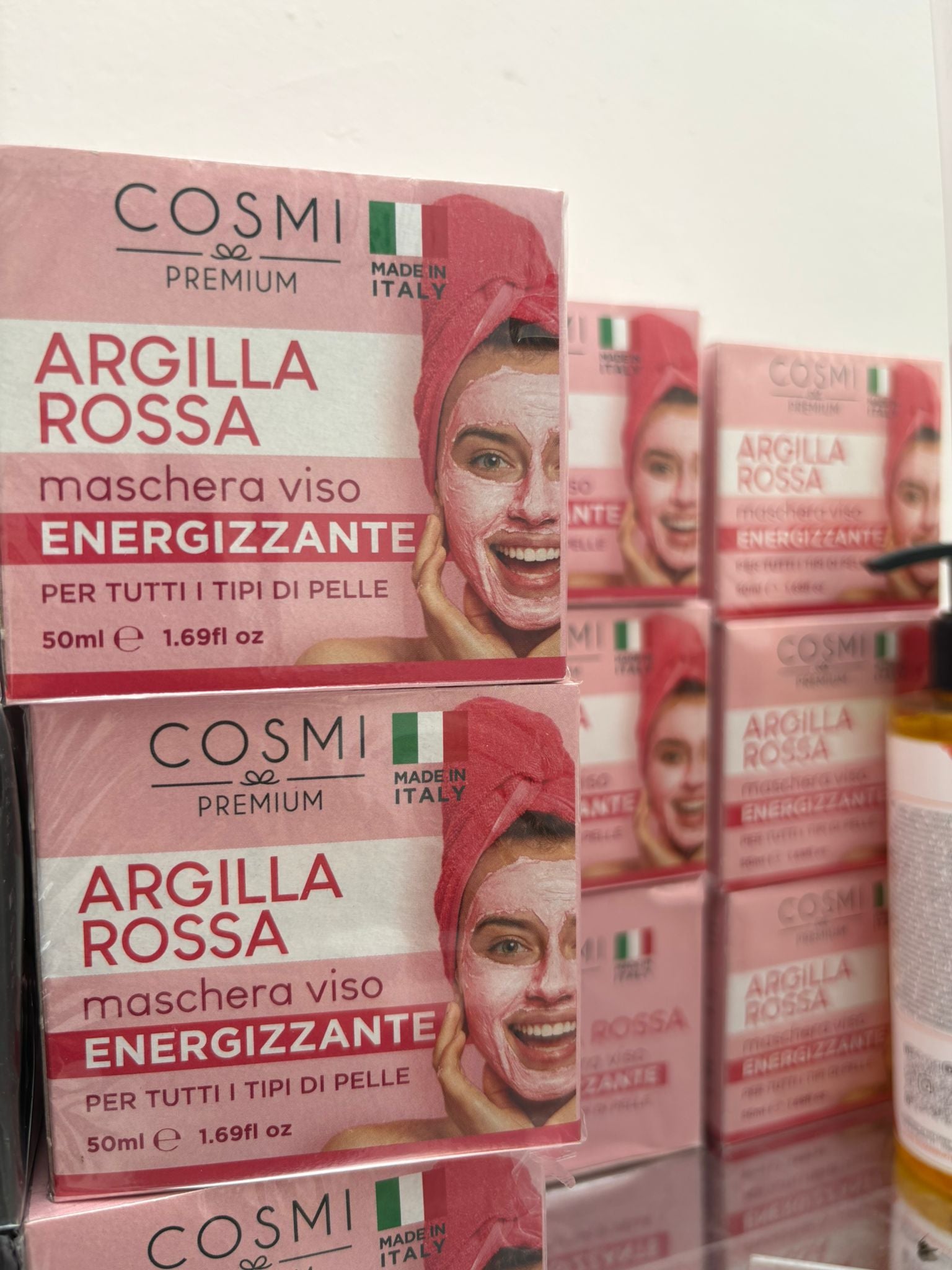 MASCHERA VISO COSMI ARGILLA ROSSA ENERGIZZANTE