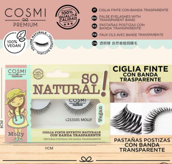 COSMI CIGLIA VEGAN FINTE EFFETTO NATURAL 001
