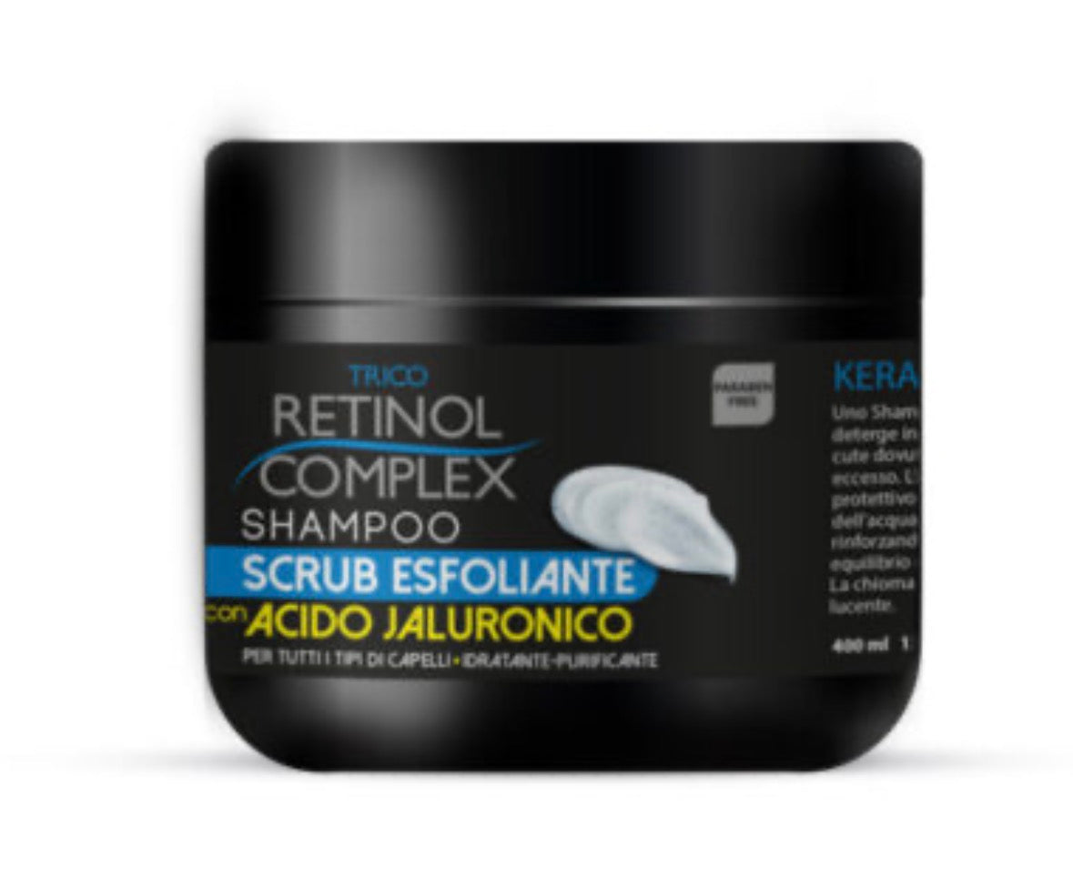 SHAMPOO SCRUB ESFOLIANTE CON ACIDO JALURONICO 400ML