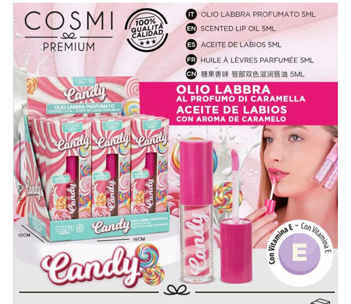 COSMI OLIO LABBRA BIOCOLORE CANDY 5ML