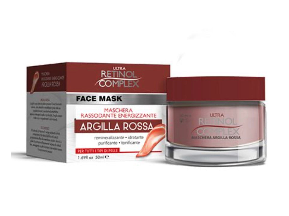 MASCHERA VISO ARGILLA ROSSA