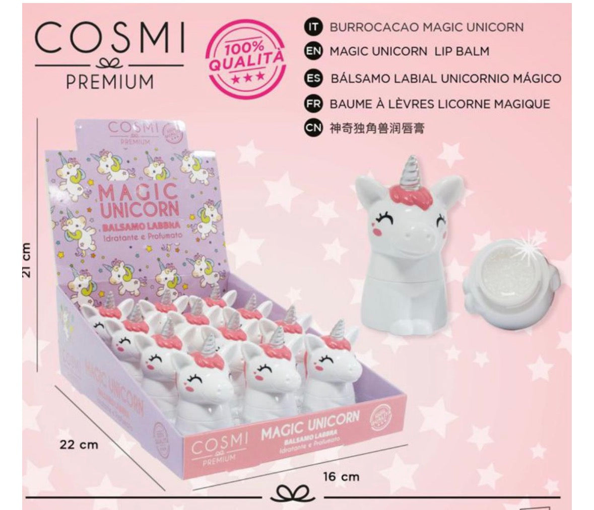 COSMI BURROCACAO LABBRA UNICORNO 🦄