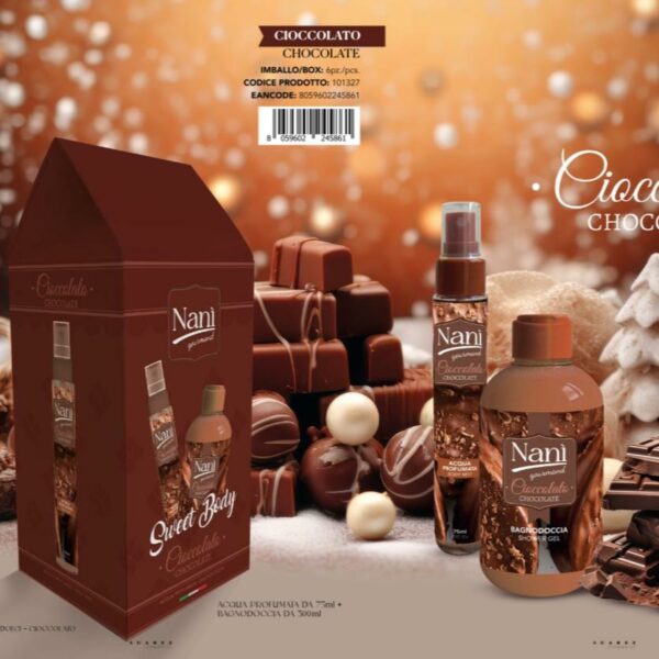 ACQUA PROFUMATA 75ML+BAGNO D.300ML GIFT DUO CIOCCOLATO