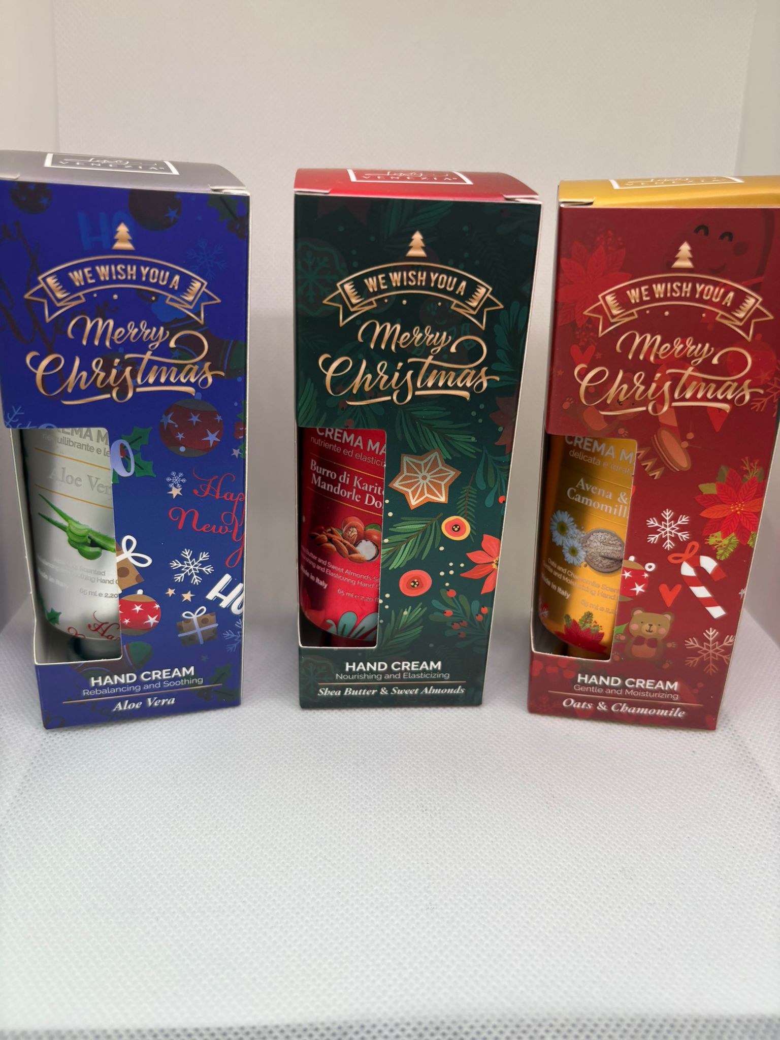 CONFEZIONE REGALO CREMA MANI 3 COLORI